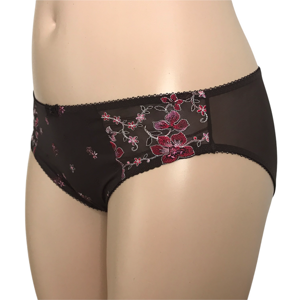 Elomi Tamarie brief panty left facing view.